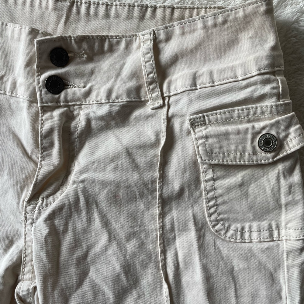 J. Galt White Low Rise Pants